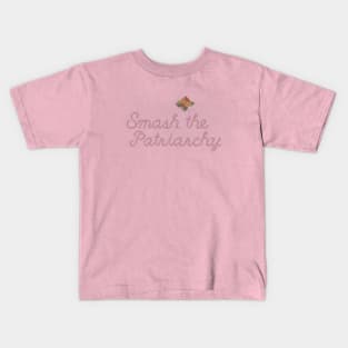 Smash the Patriarchy (Cross-stitch) Kids T-Shirt